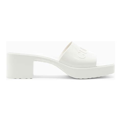 ciabatta gucci bianca|Slider donna .